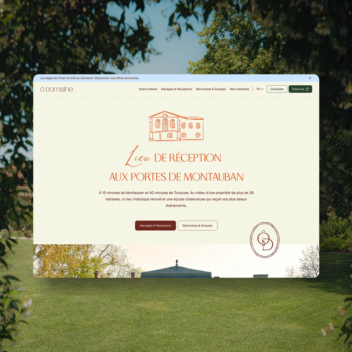 Aperçu du site Ô Domaine