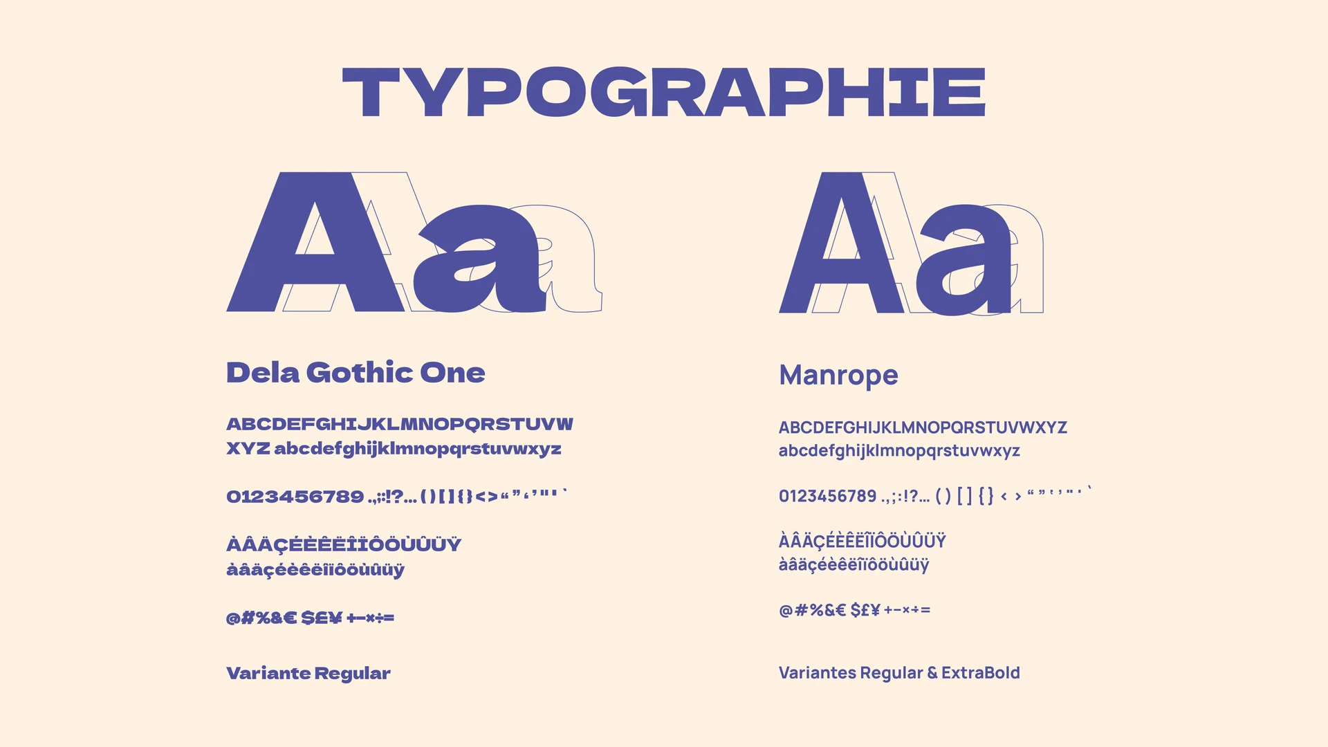 Système typographique de Bon Matsuri